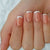 Elegante French Tip Drucknägel Set Brehn