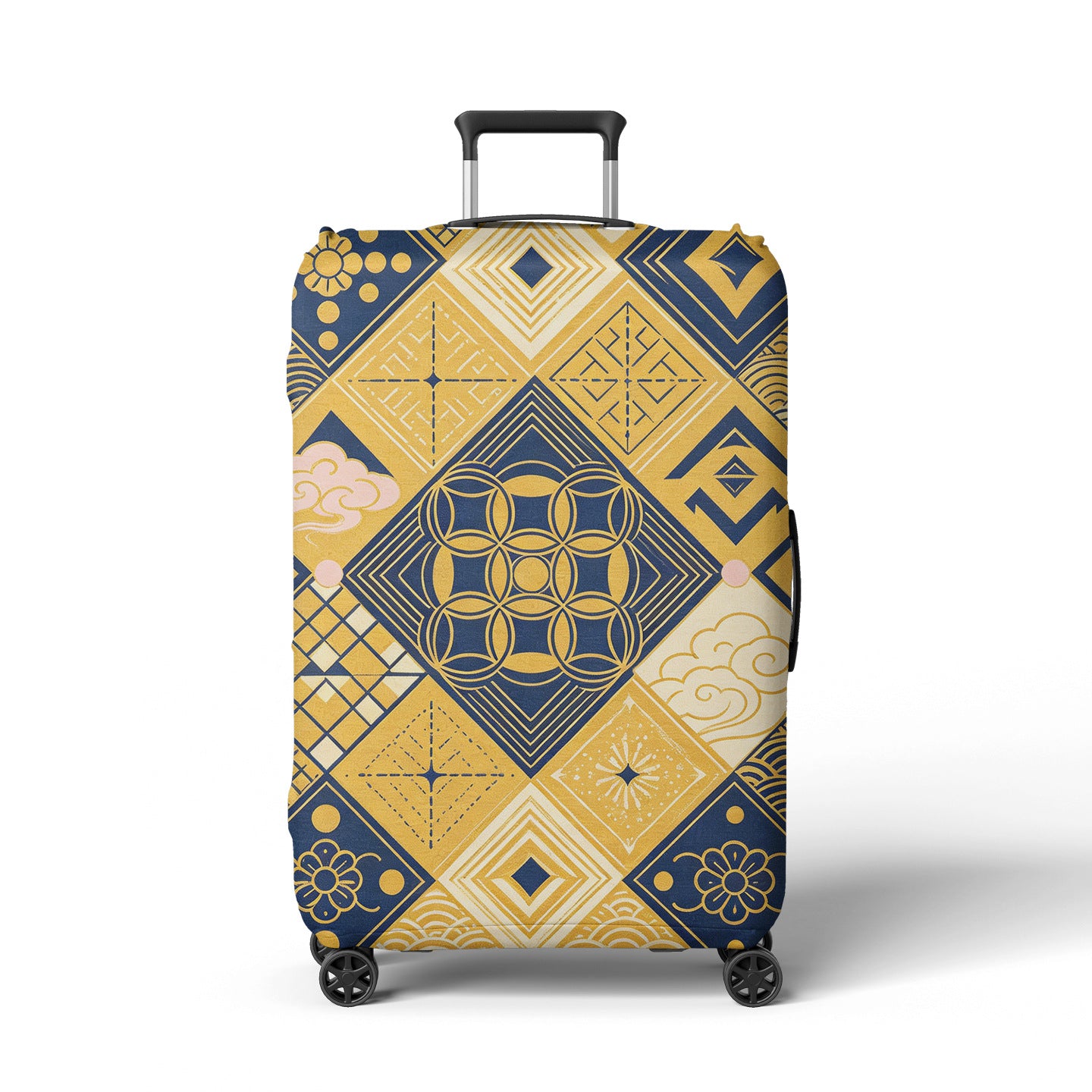 Damen Reisekoffer Brehn Blumendesign mit verstellbarem Griff