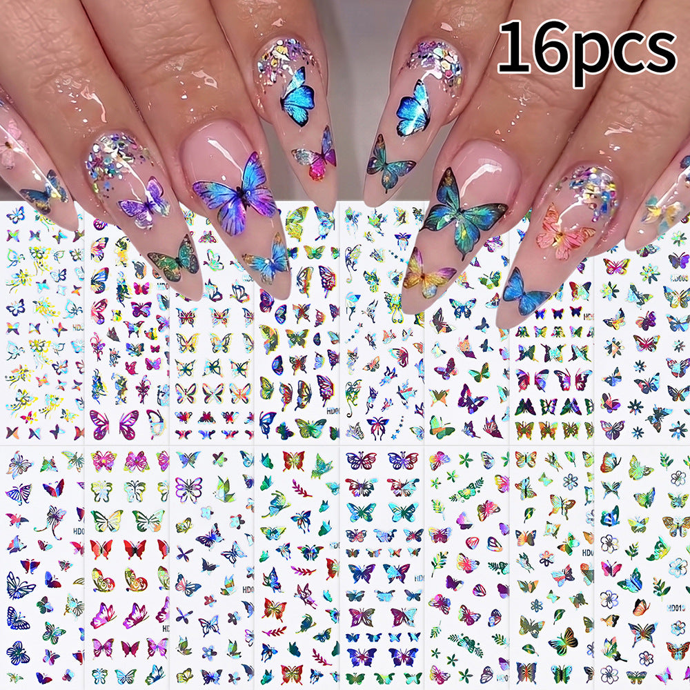 Künstlerische Schmetterling Nagel Kunst Decals
