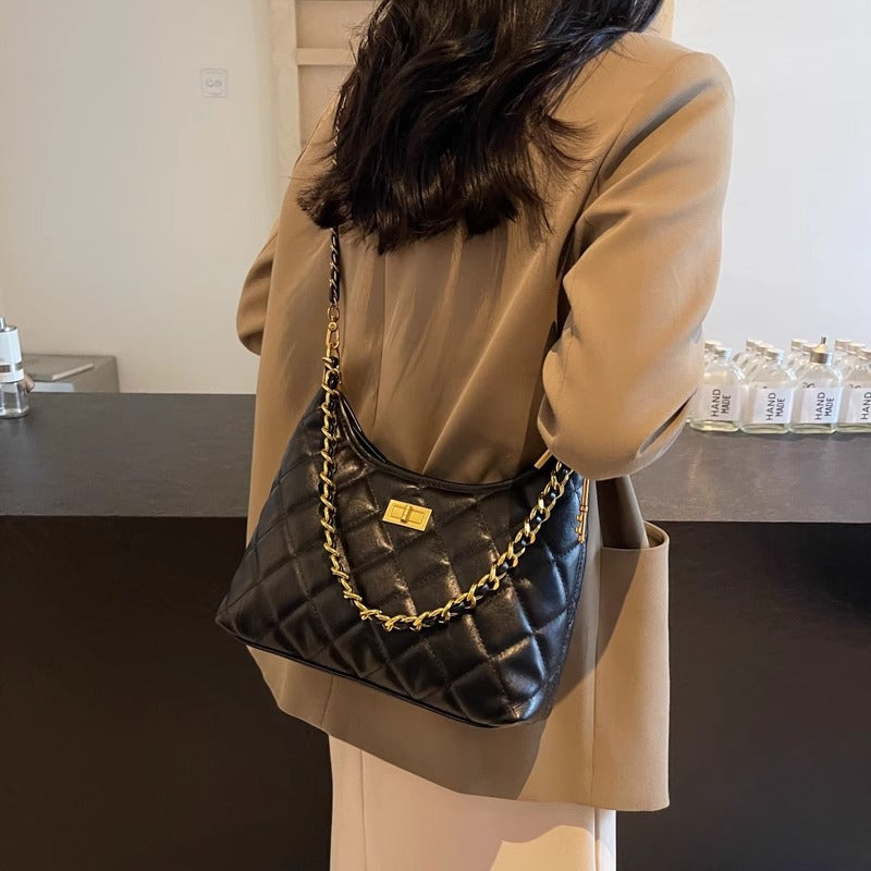 Chic Gequiltete Ketten Tasche Brehn