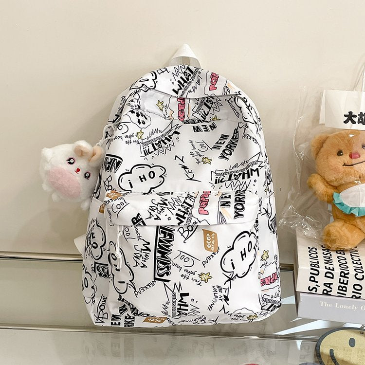 Rucksack mit Kreativem Graffiti-Design Brehn
