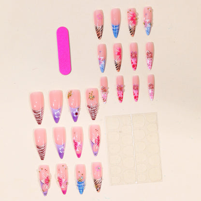 Künstlerische Acryl-Nagelverlängerungen Brehn