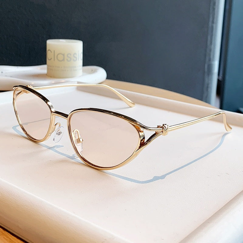 Damen Cat-Eye Sonnenbrille mit elegantem goldenen Rahmen und polarisierten Gläsern Brehn