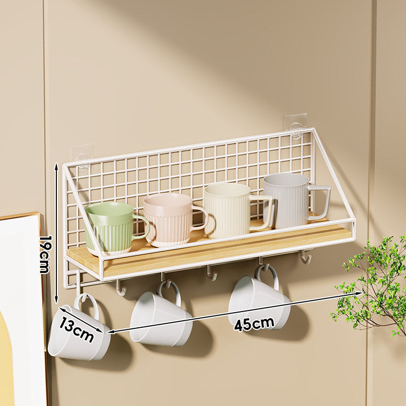 Wandmontierter Küchen-Organizer-Regal