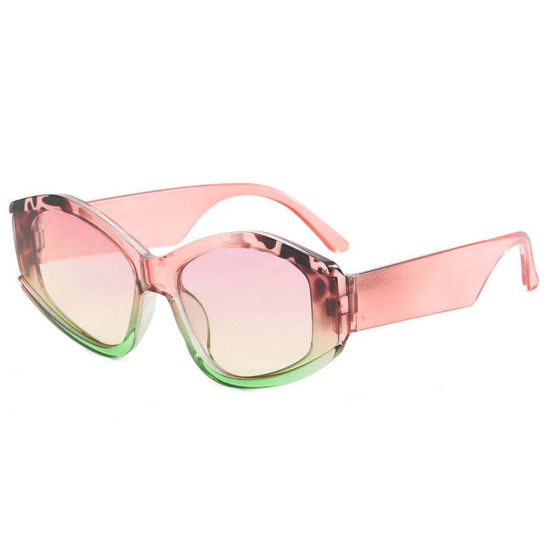 Damen modische Sonnenbrille mit markantem, futuristischem Design Brehn