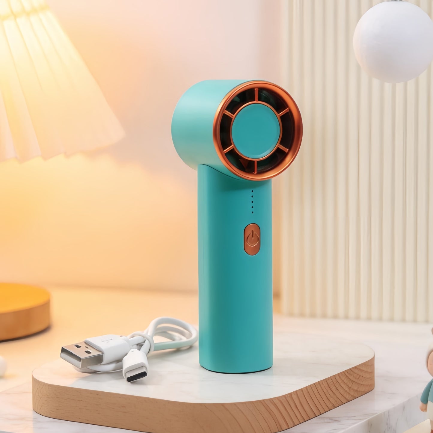 Damen Tragbarer Handventilator mit USB-C-Ladefunktion und leistungsstarkem Luftstrom Brehn