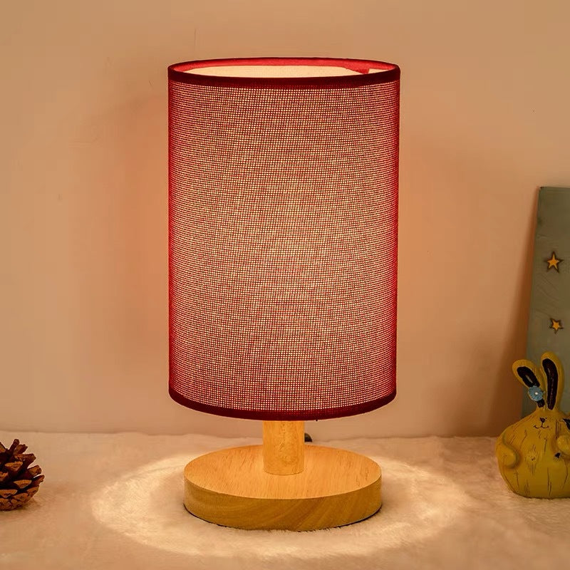 Minimalistische Holz Tischlampe