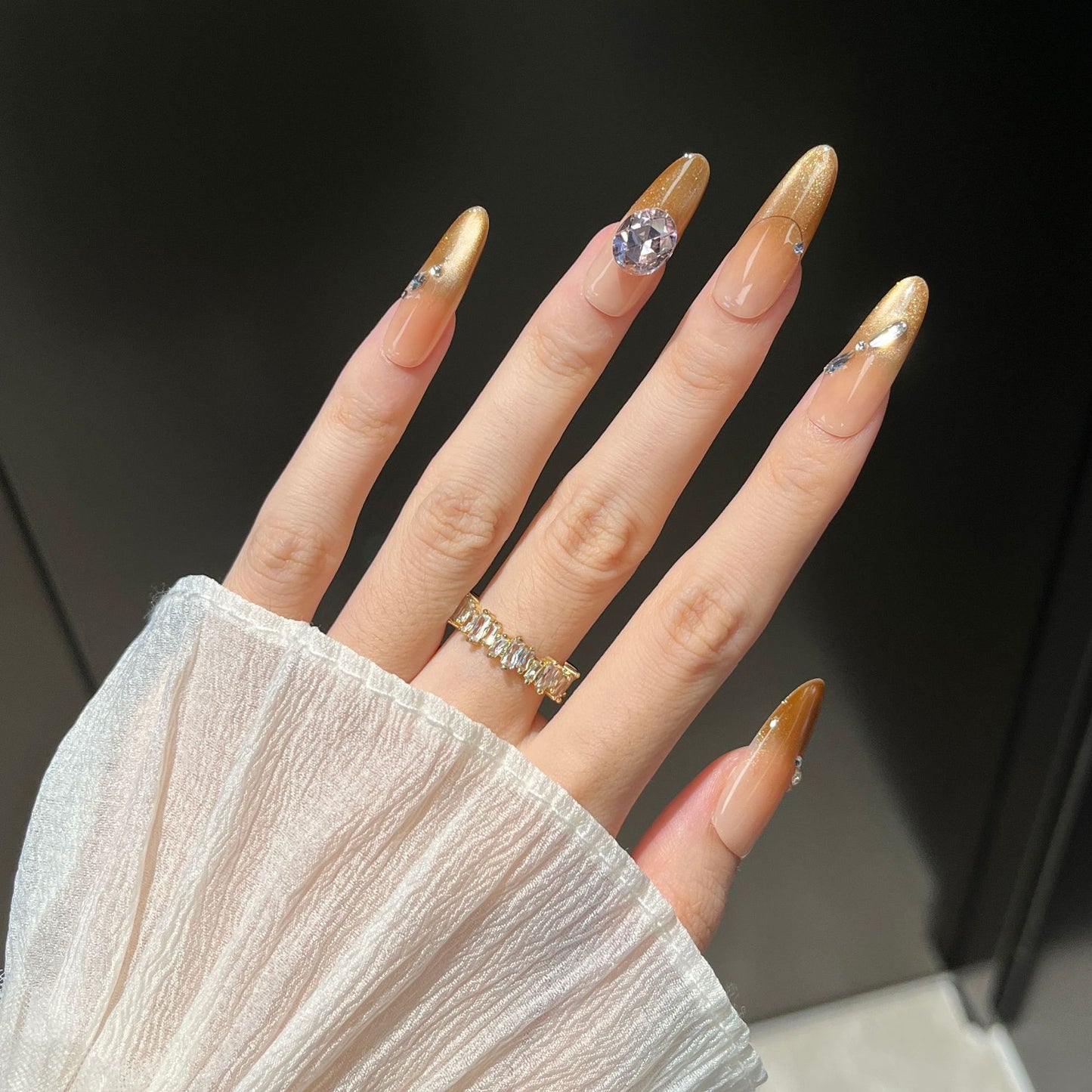 Glamouröse Lange Stiletto Press-On Nail Extensions Brehn