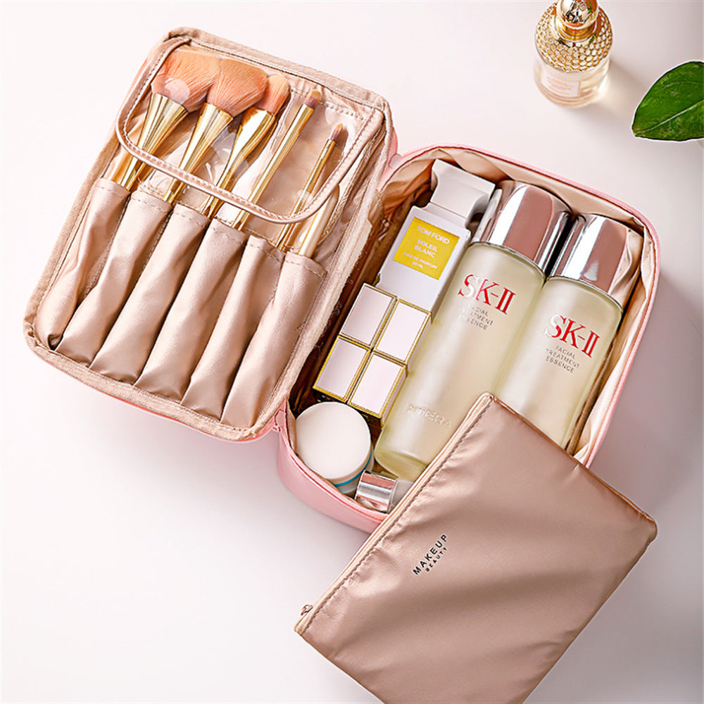 Dual Compartment Reise Makeup Organizer Brehn