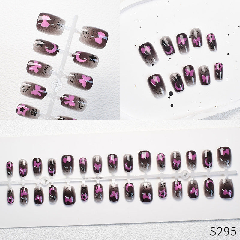 Niedliches Tier-Themen Press-On Nagelset Brehn