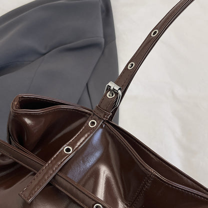 Stylische Faux-Leder Tragetasche