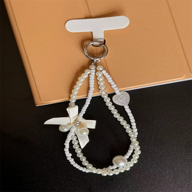Eleganter Perlen Charm Schlüsselanhänger Brehn 1790135075