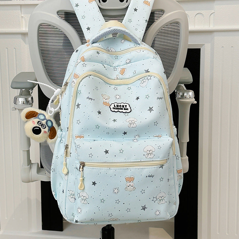 Verspielt Tierdruck Schul Rucksack