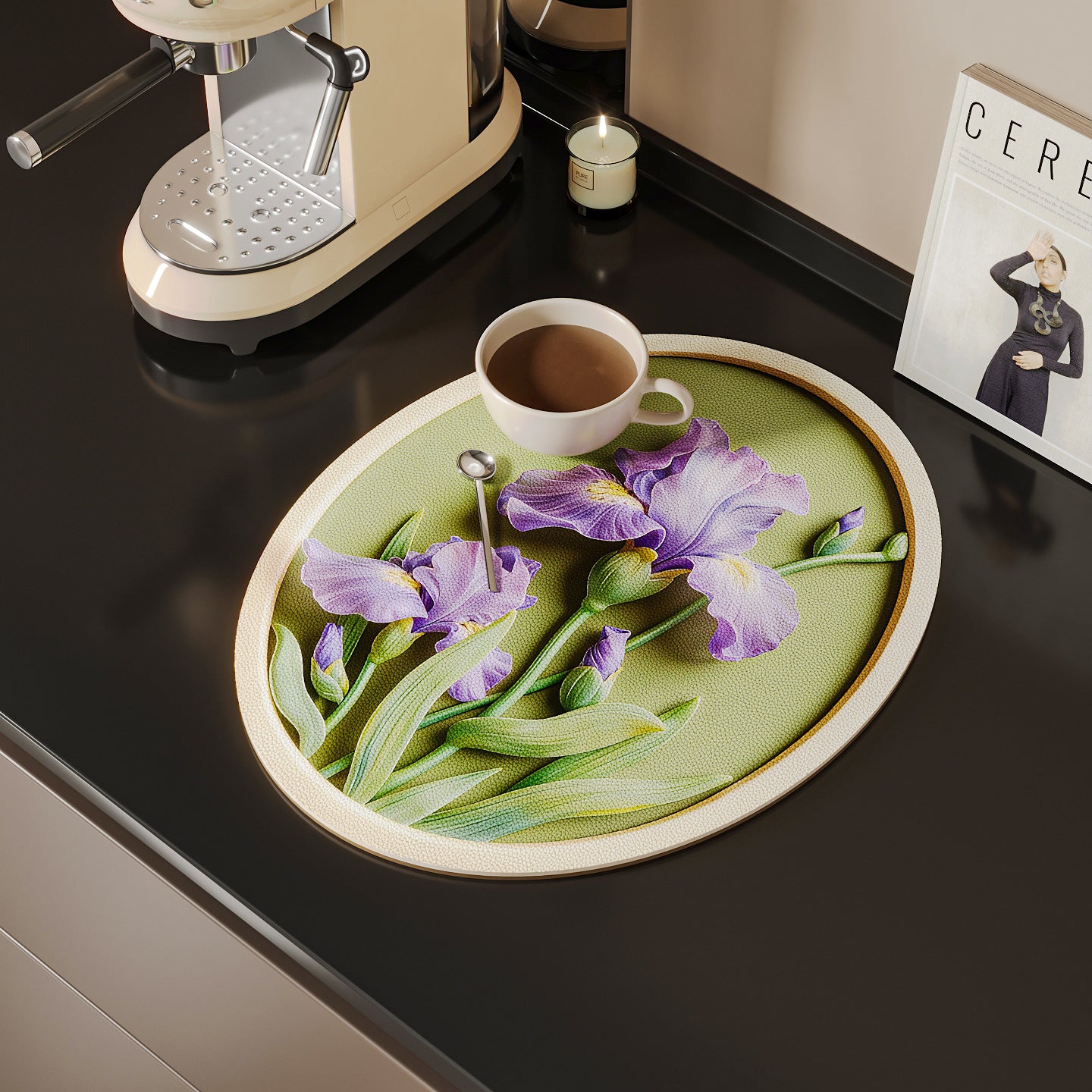 Dekorativer Floral Küchenmatte Brehn