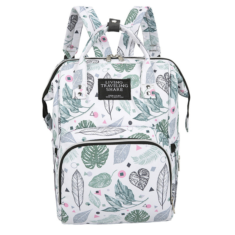 Vielseitiger Blattdruck Reise-Rucksack Brehn