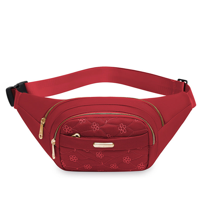 Elegante floral designte Gürteltasche Brehn