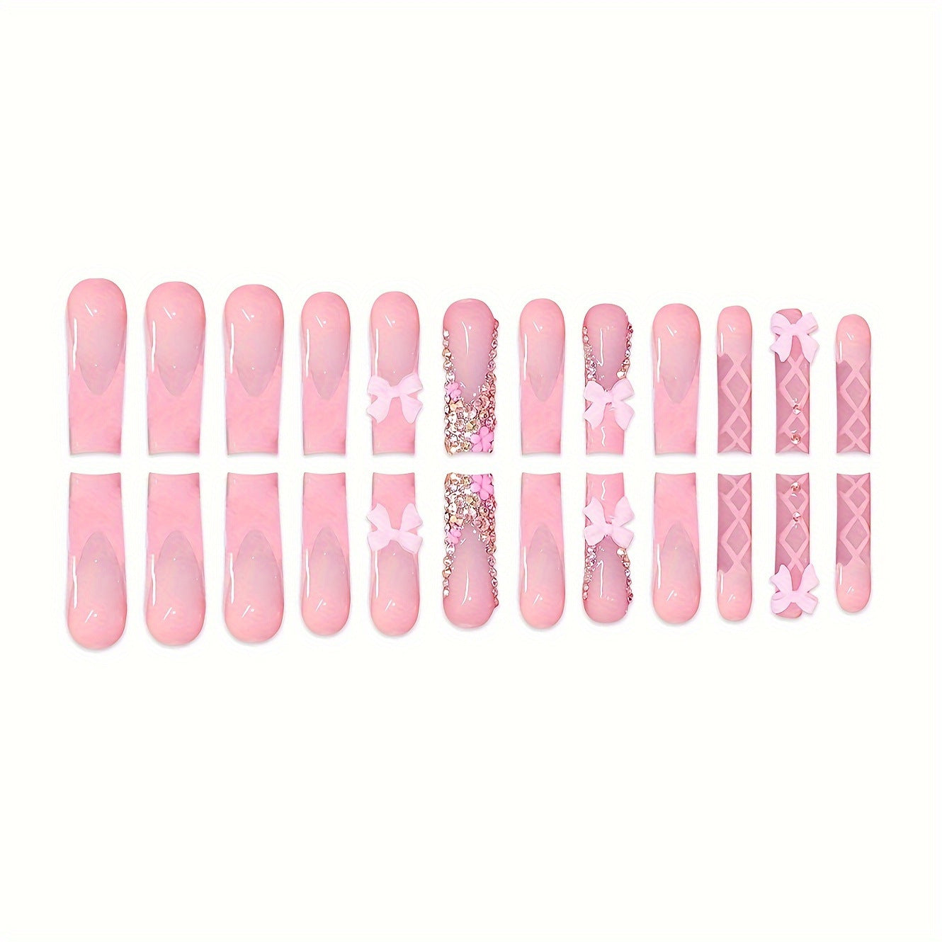 Dekorativer Press-On Nagelset Brehn