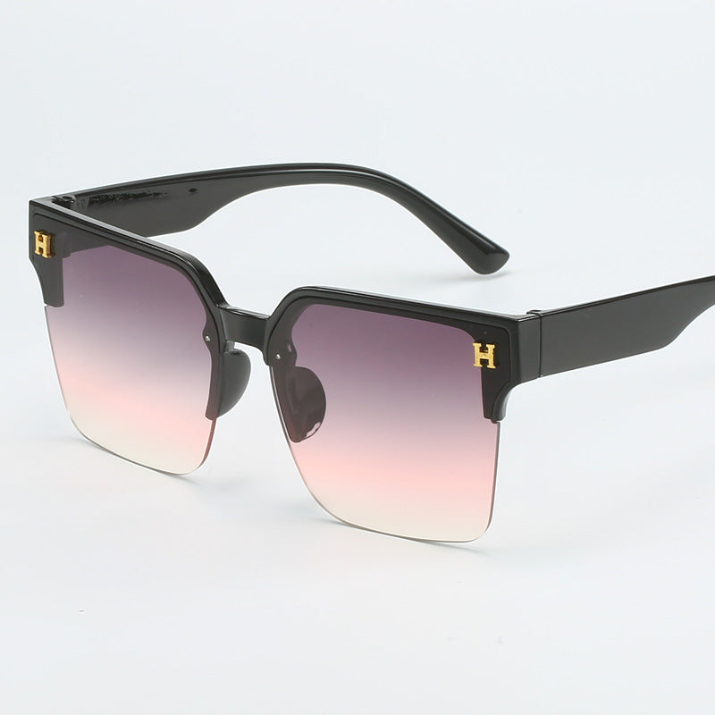 Damen quadratische Sonnenbrille mit elegantem Metallrahmen Brehn