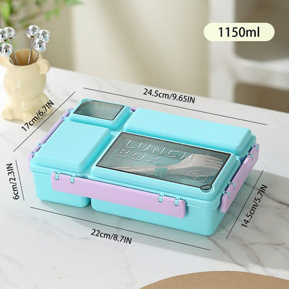 Mehrfach-Compartments-Mahlzeit-Vorbereitungs-Lunchbox mit luftdichtem Verschluss