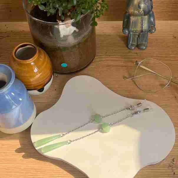 Artisan Blatt Design Anhänger Ohrringe Brehn