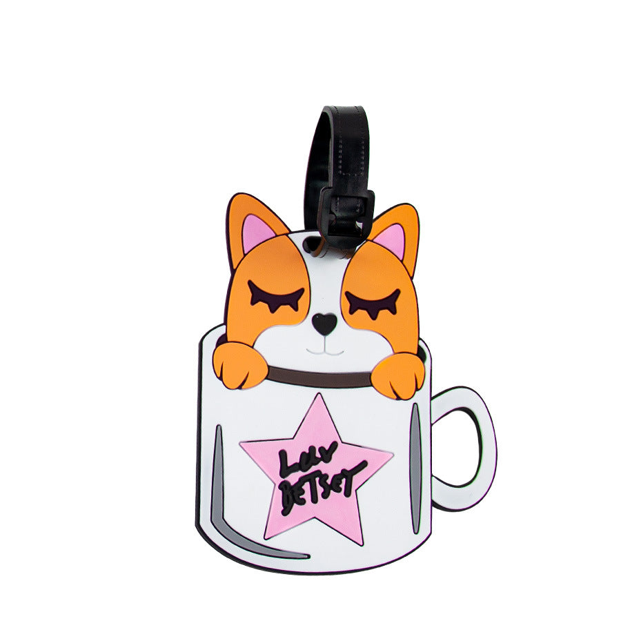 Verspielter Corgi Gepäckanhänger Brehn