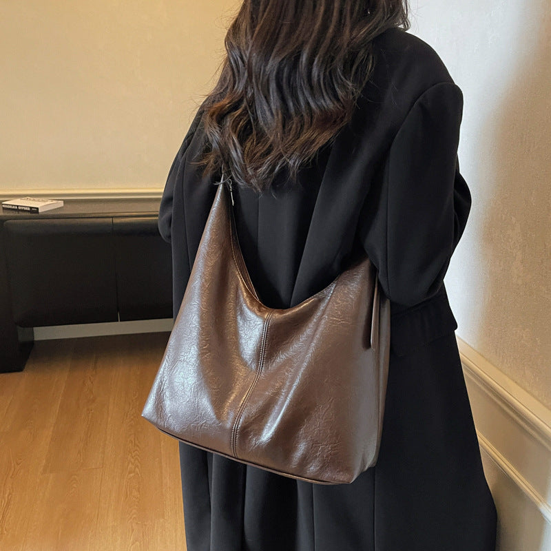 Premium Leder Slouchy Handtasche Brehn