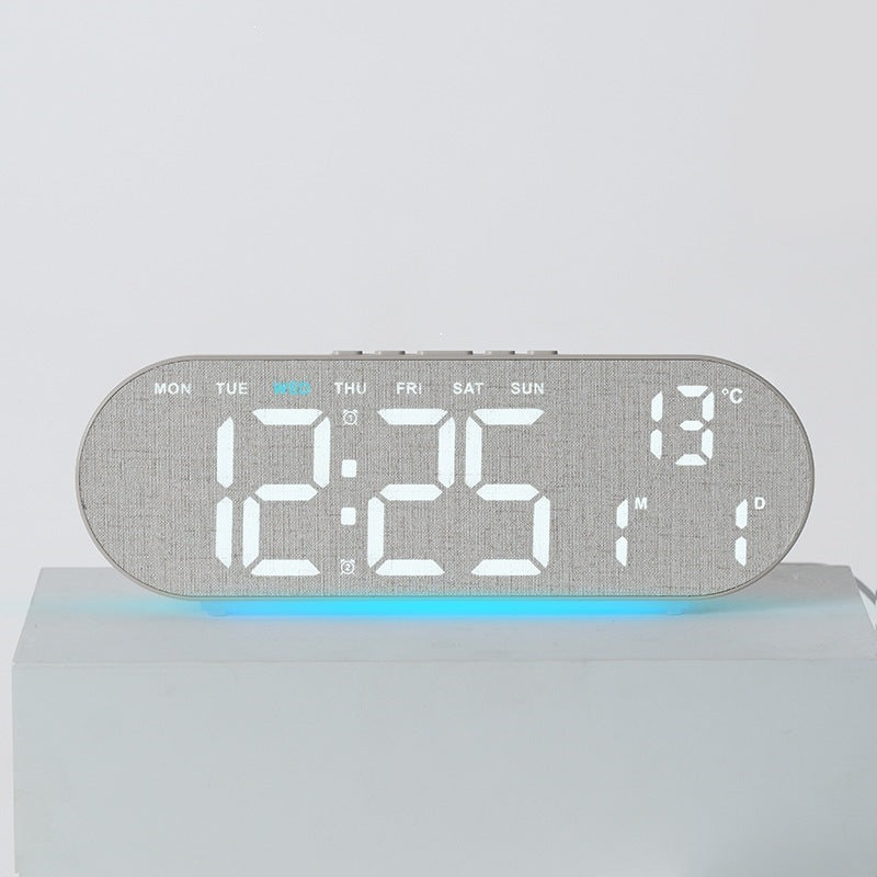 Digitaler Wecker mit Multifunktionalem Led-Display und Integrierter Thermometerfunktion Brehn