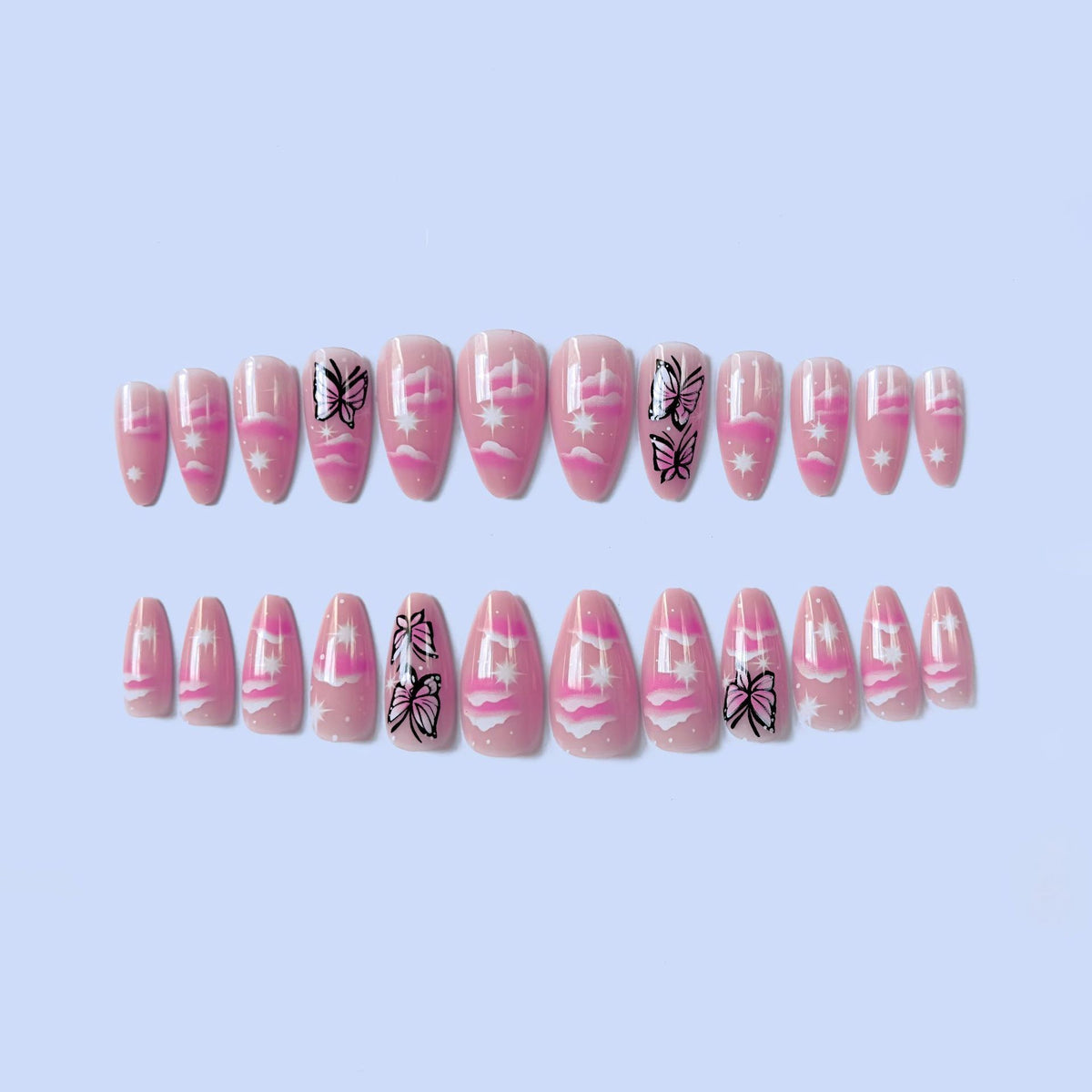 Künstlerisches Schmetterling Nail Art Set  1790958181