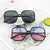 Damen quadratische Designerbrille mit modernem Muster Brehn