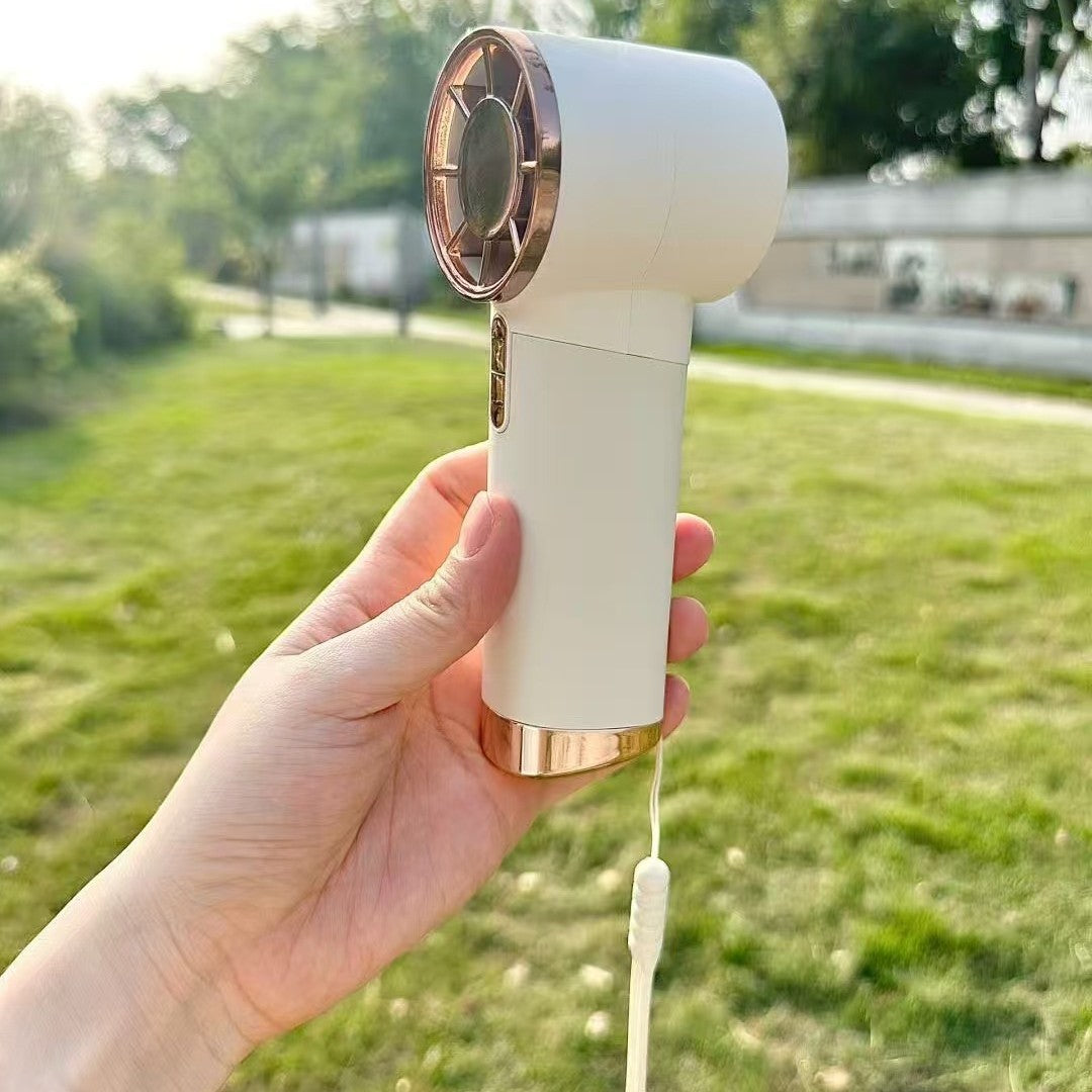 Damen Tragbarer Handventilator mit digitaler Anzeige und variabler Geschwindigkeitsregelung Brehn