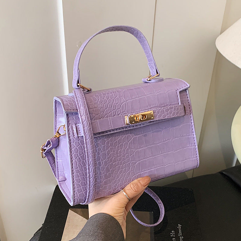 Luxuriöse Krokodil Prägung Handtasche