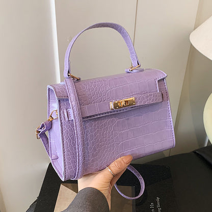 Luxuriöse Krokodil Prägung Handtasche