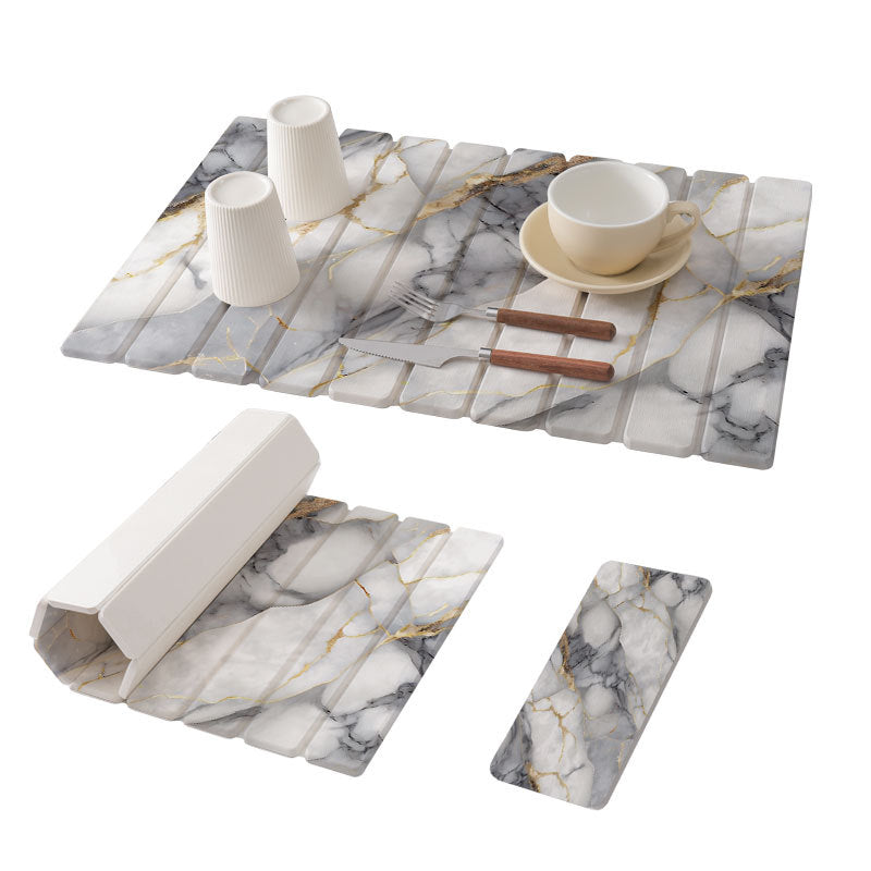 Elegante Marmor Design Küchenplatzsets