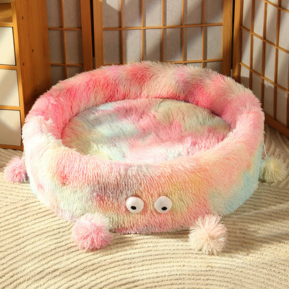 Cute Plush Dog Bed