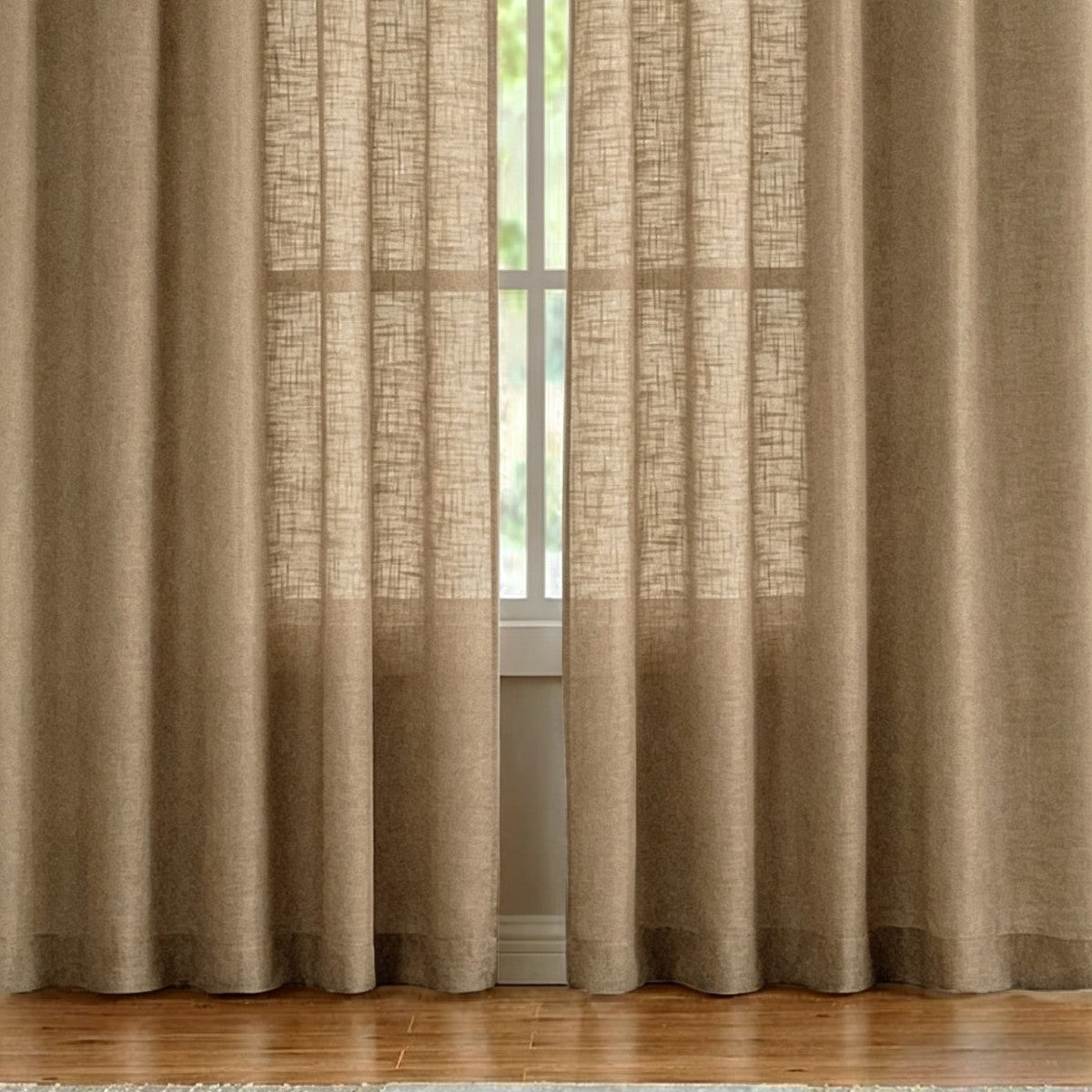 Durchsichtige Leinen-Fenstervorhänge Brehn