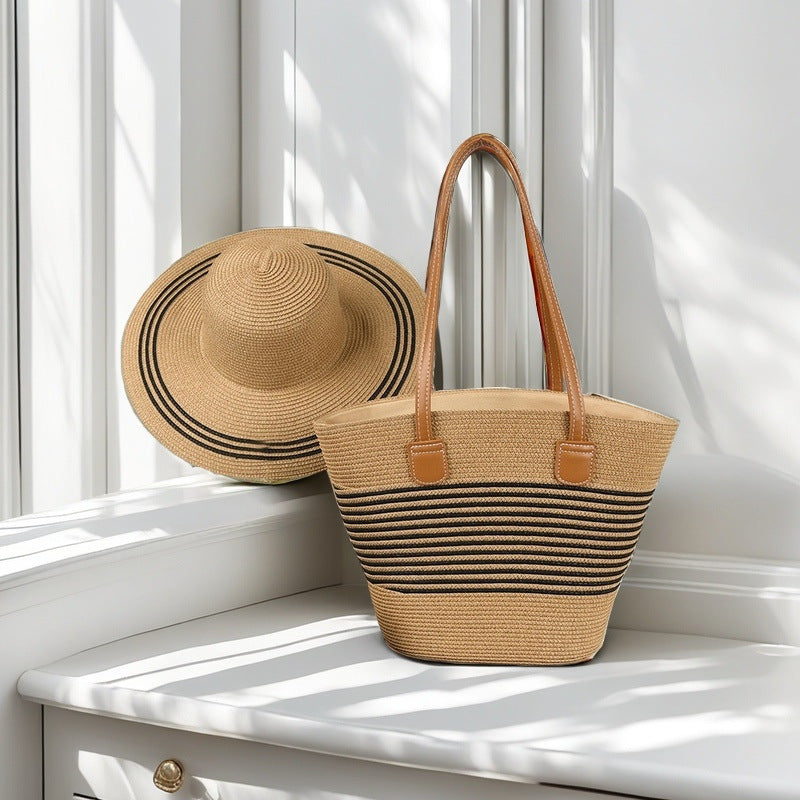 Strandtasche mit Bunten Streifen Brehn