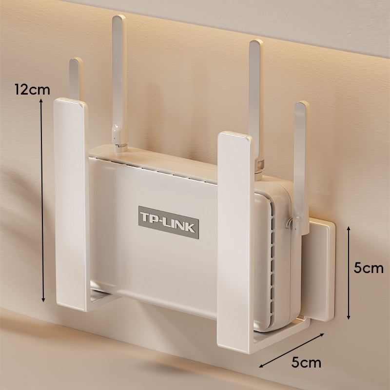 Wandmontierte vertikale Router- und Modemhalterung Satz