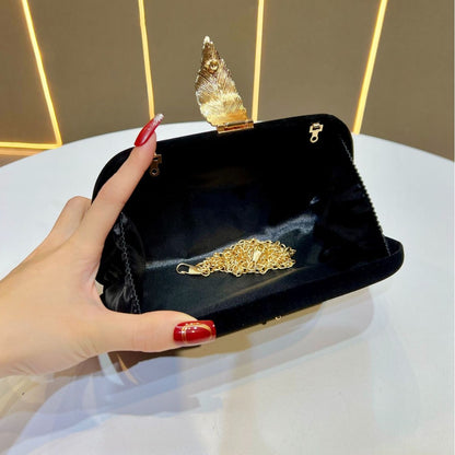 Elegante Samt Abend Clutch