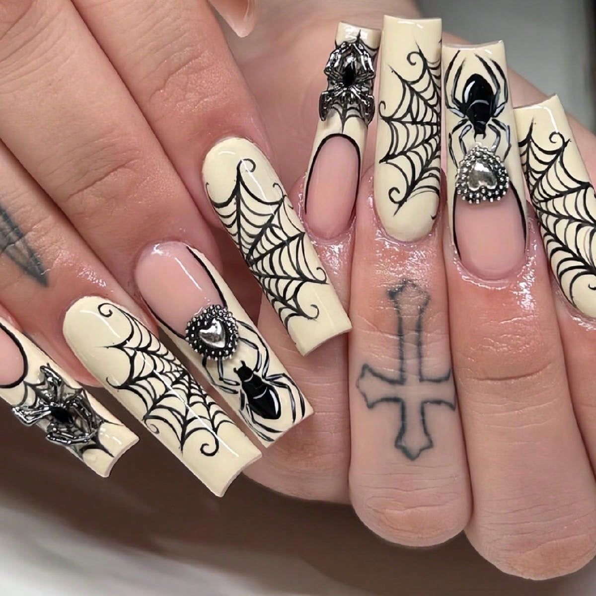 Halloween-Themen Acrylnagelset Brehn