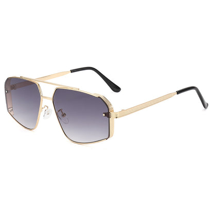 Oversized geometrische Rahmen Sonnenbrillen Brehn
