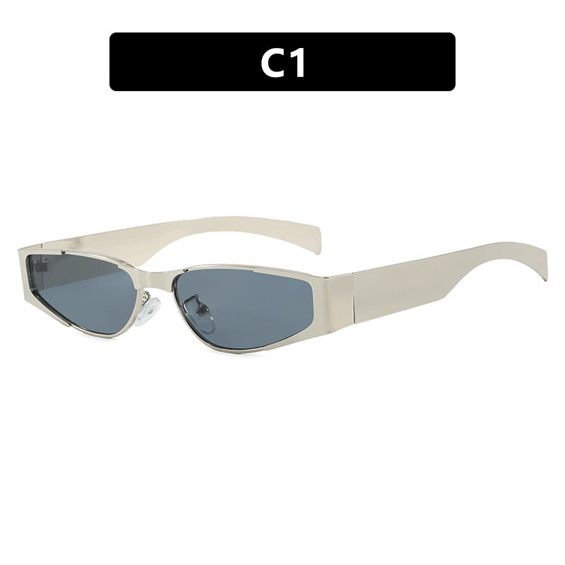 Damen elegante schmal geschnittene Sonnenbrille mit UV-Schutz Brehn