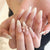 Elegantes Press-On Nail Art Set mit glänzender Oberfläche und süßen Schleifendetails Brehn