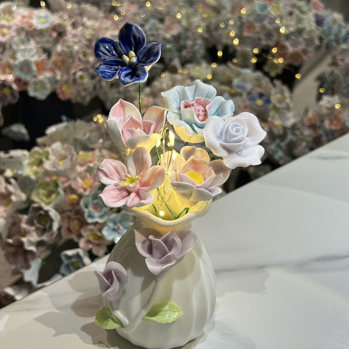 Dekorativer Keramikk Blumen Vase