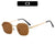 Übergroße geometrische Retro-Sonnenbrille
