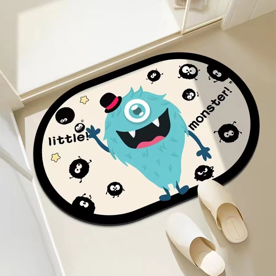 Verspielte Monster-Themen-Badmatte Brehn