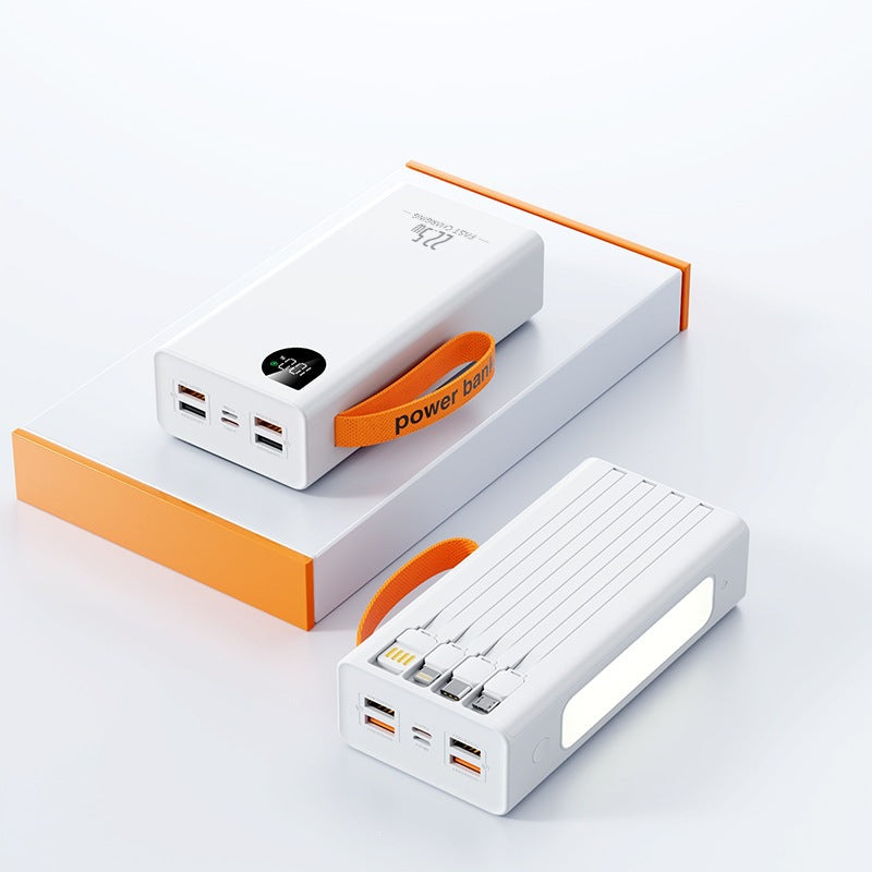 Tragbare Powerbank mit LED-Beleuchtung und digitaler Leistungsanzeige Brehn