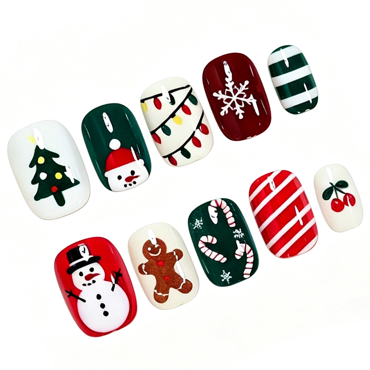 Festliches Holiday Nagelkunstset Brehn