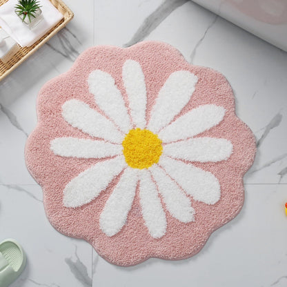 Florale Form Badmatte