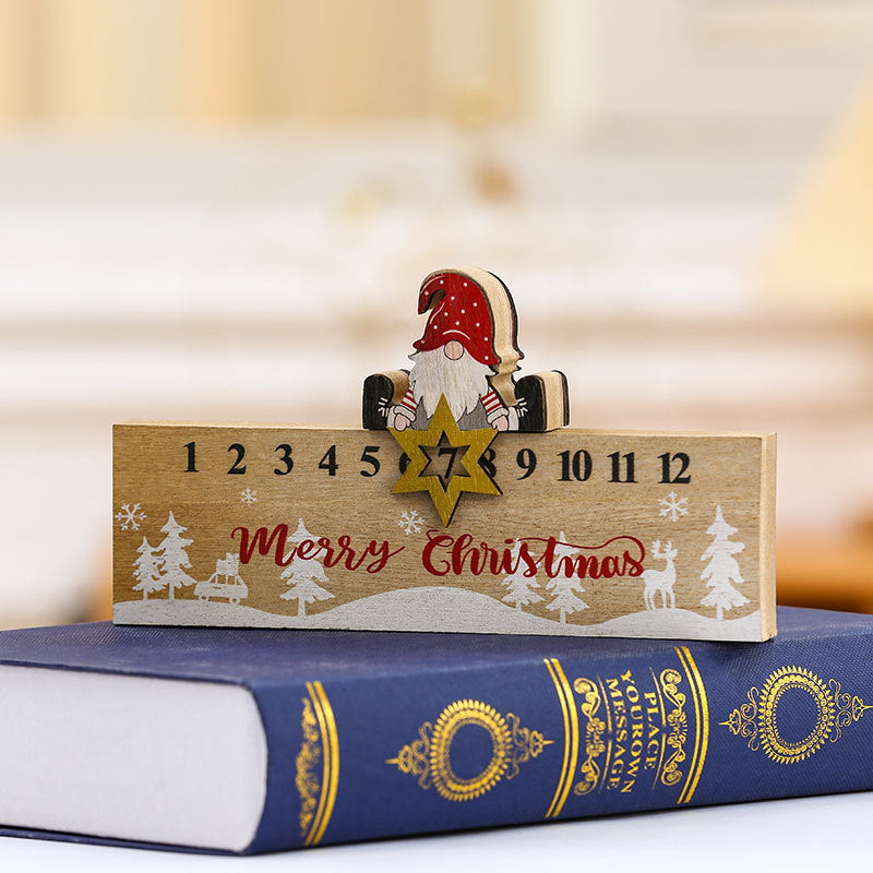 Holz Adventskalender Dekoration Brehn