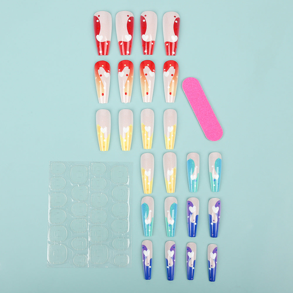 Kunstnagel Set mit bunten und kreativen Designs Brehn
